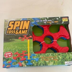 Spin Toss Game Outdoor Ring Toss Set